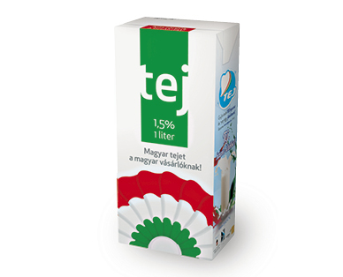 Kokárdás UHT tej 1,5% 1000ml